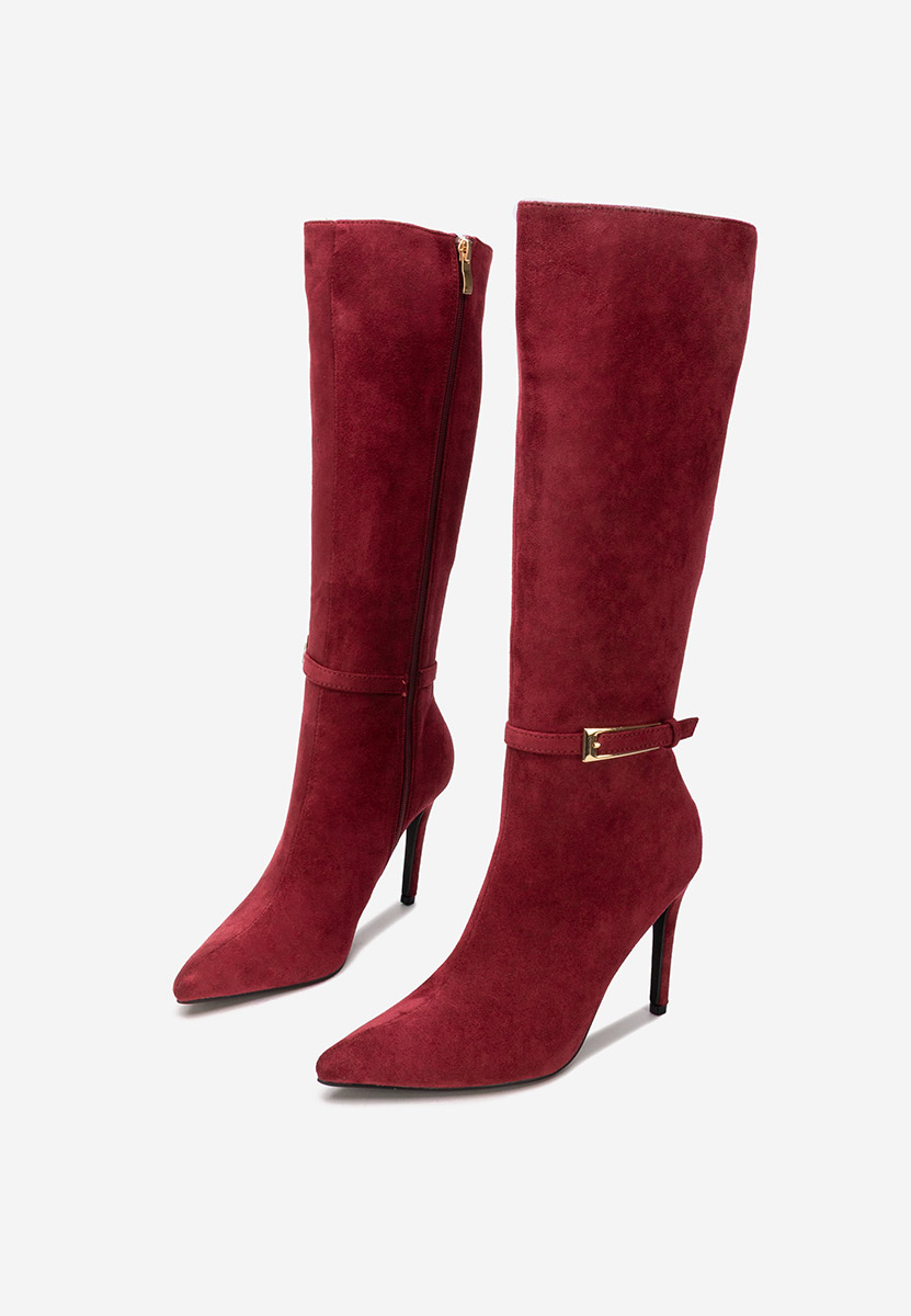 Stivali tacco a spillo Narcisia granata