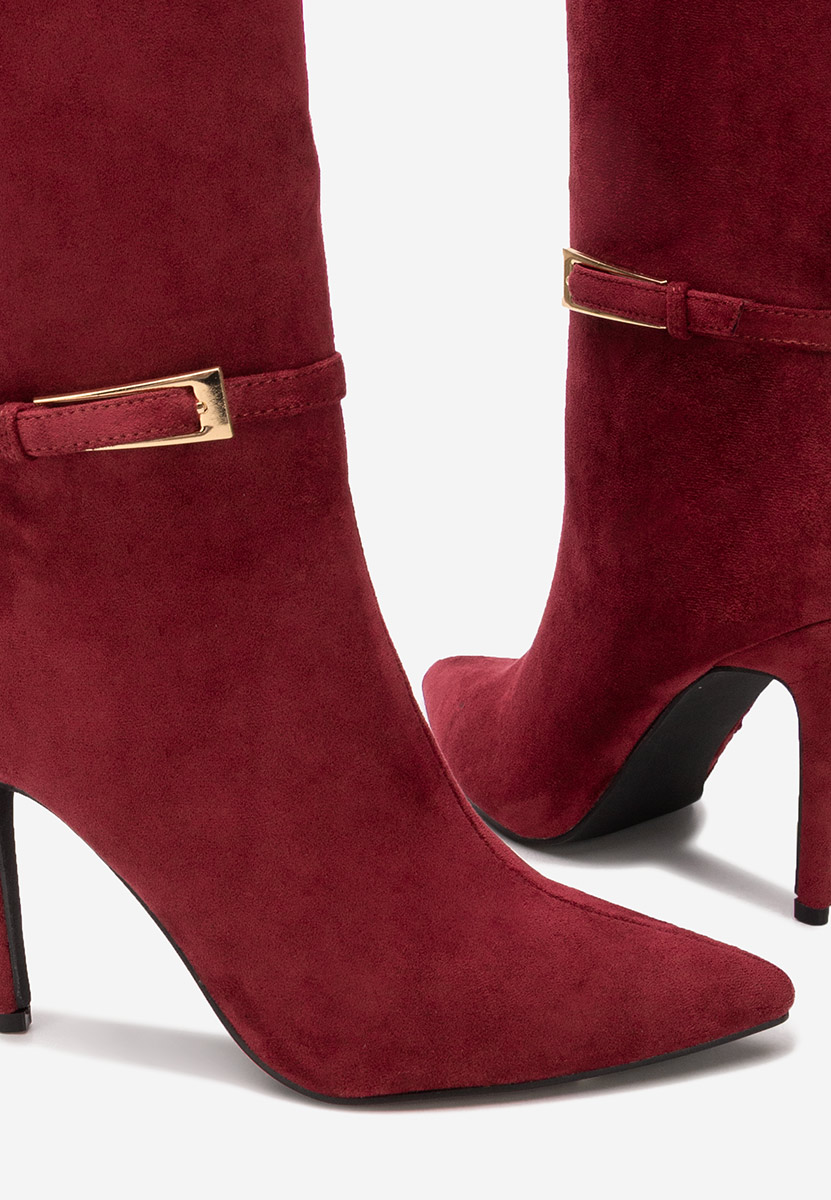 Stivali tacco a spillo Narcisia granata