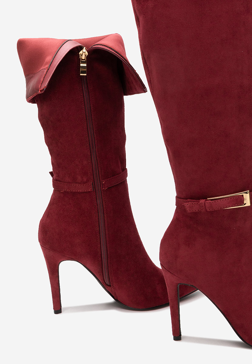 Stivali tacco a spillo Narcisia granata