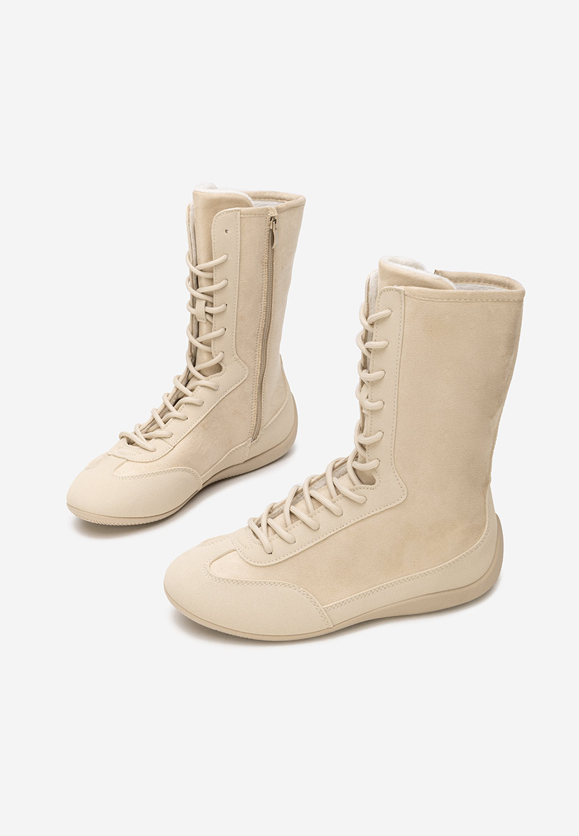 Scarpe da ginnastica High-Top Stelia beige