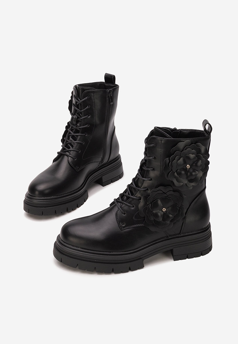 Stivaletti con plateau Penda nero