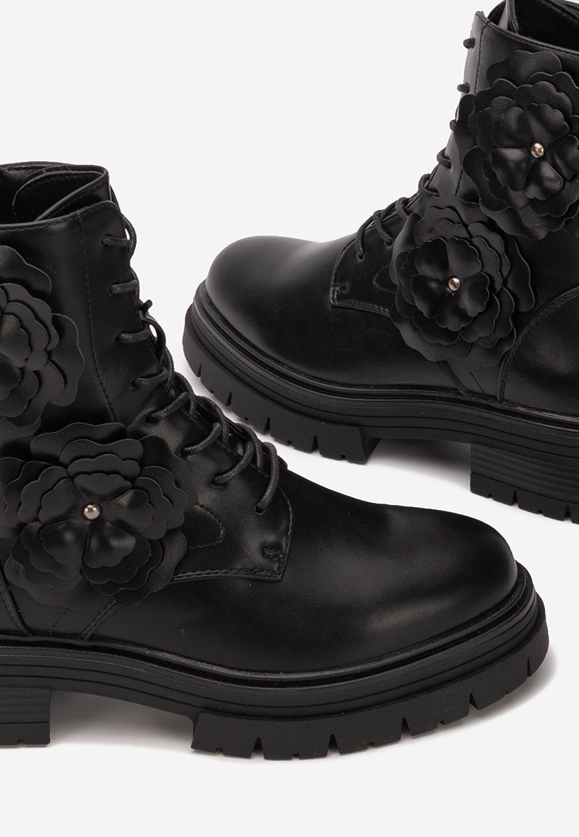 Stivaletti con plateau Penda nero