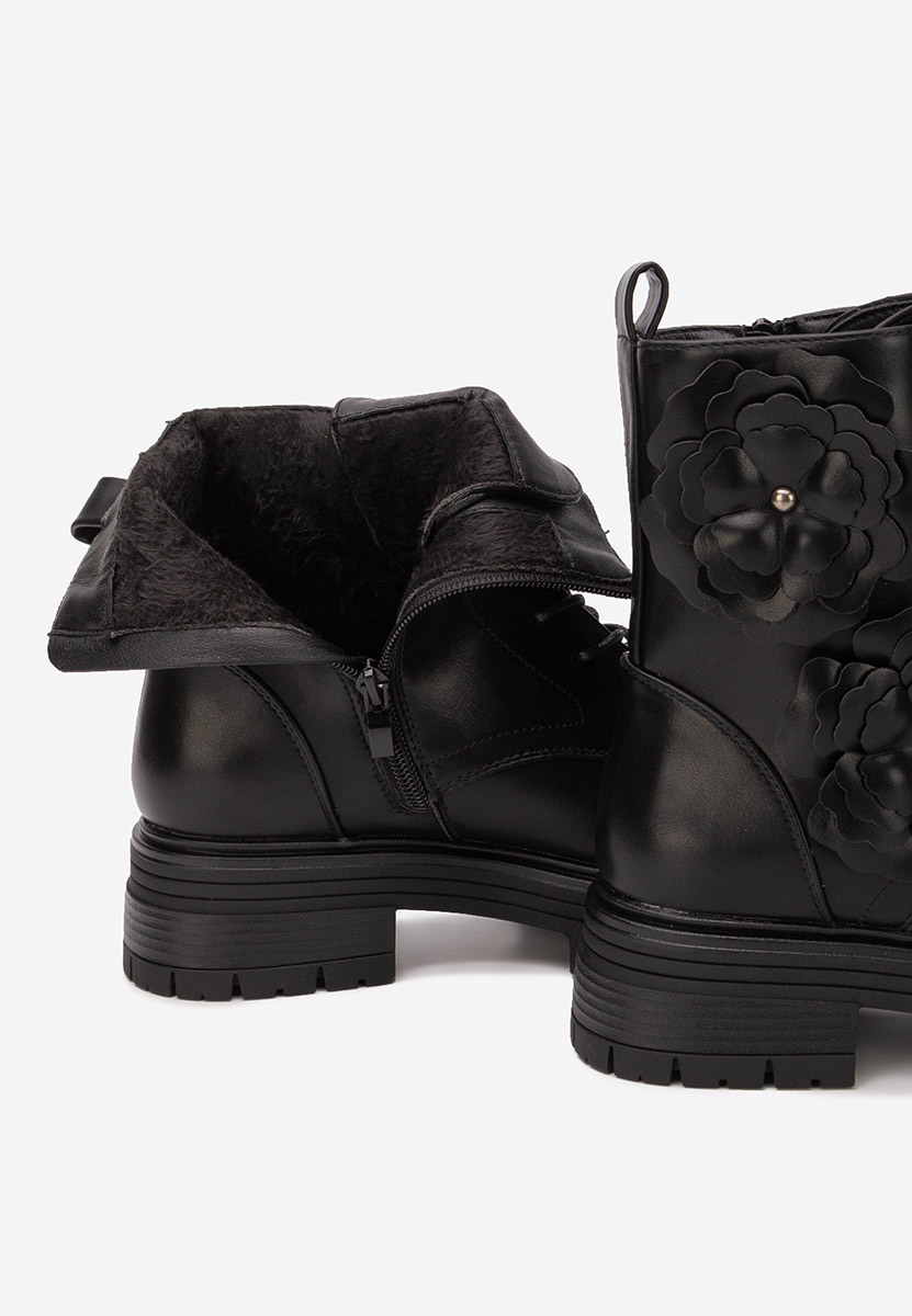 Stivaletti con plateau Penda nero