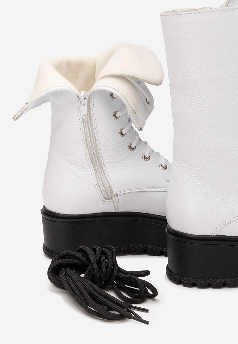 Stivaletti in pelle Sorelia bianchi