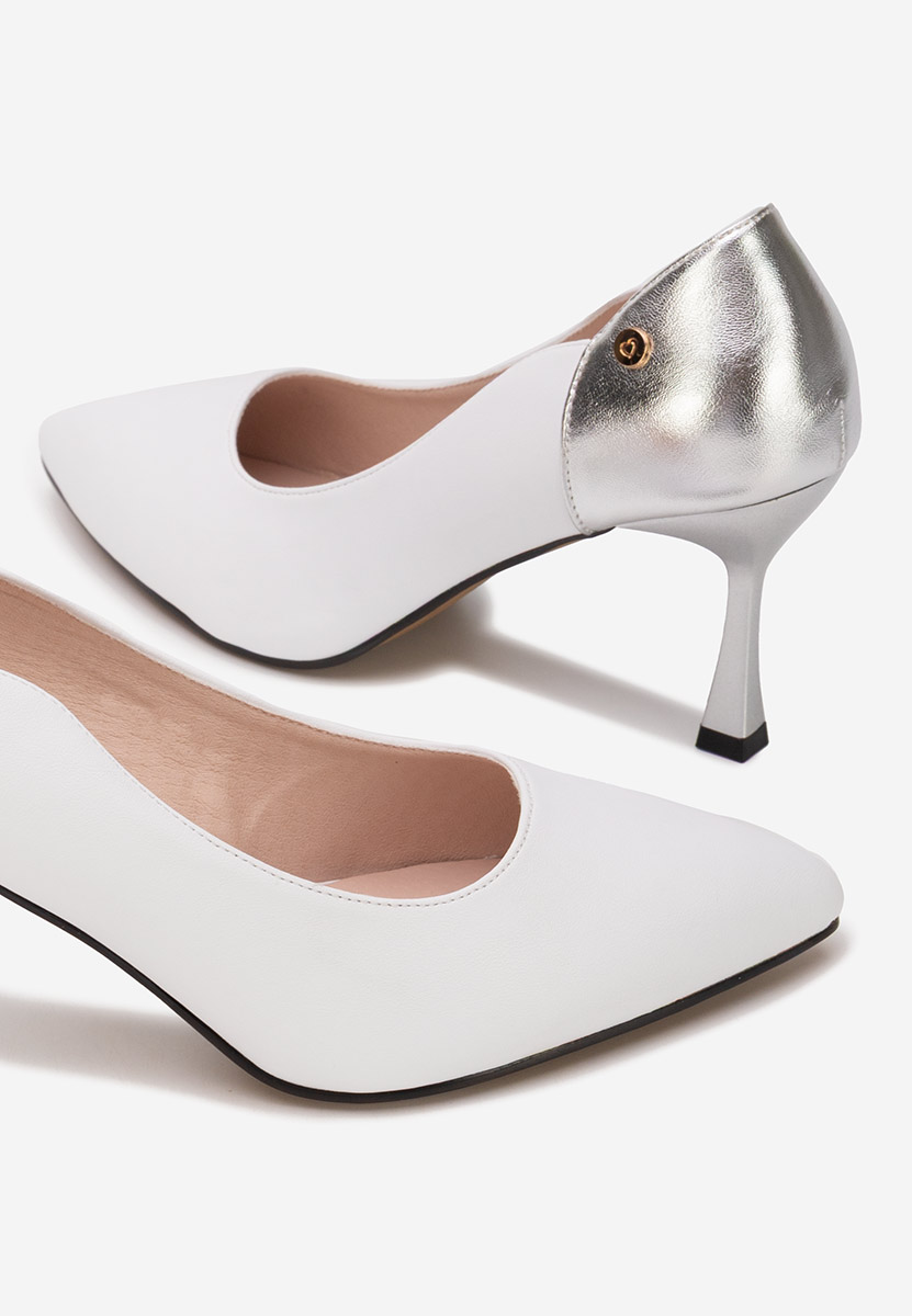 Décolleté tacco a spillo Karita bianchi