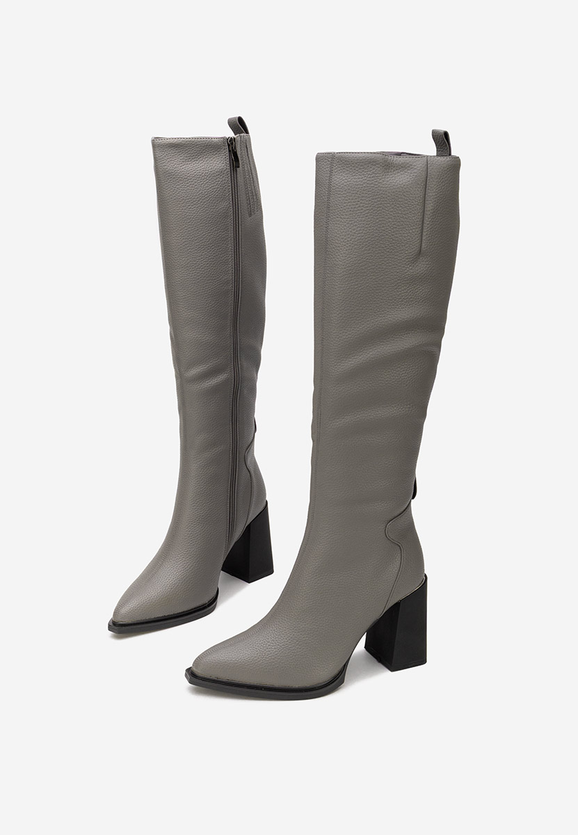 Stivali con tacco Ricardia grigio