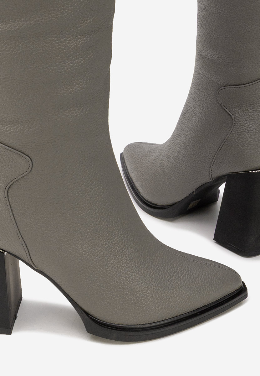 Stivali con tacco Ricardia grigio