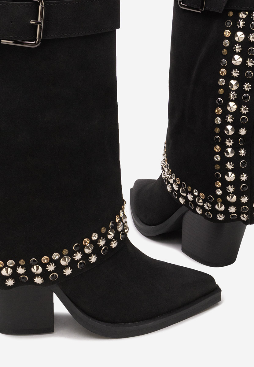 Stivali con tacco Melvora nero