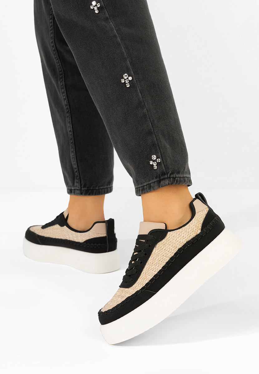 Sneakers con zeppa Cecila nero