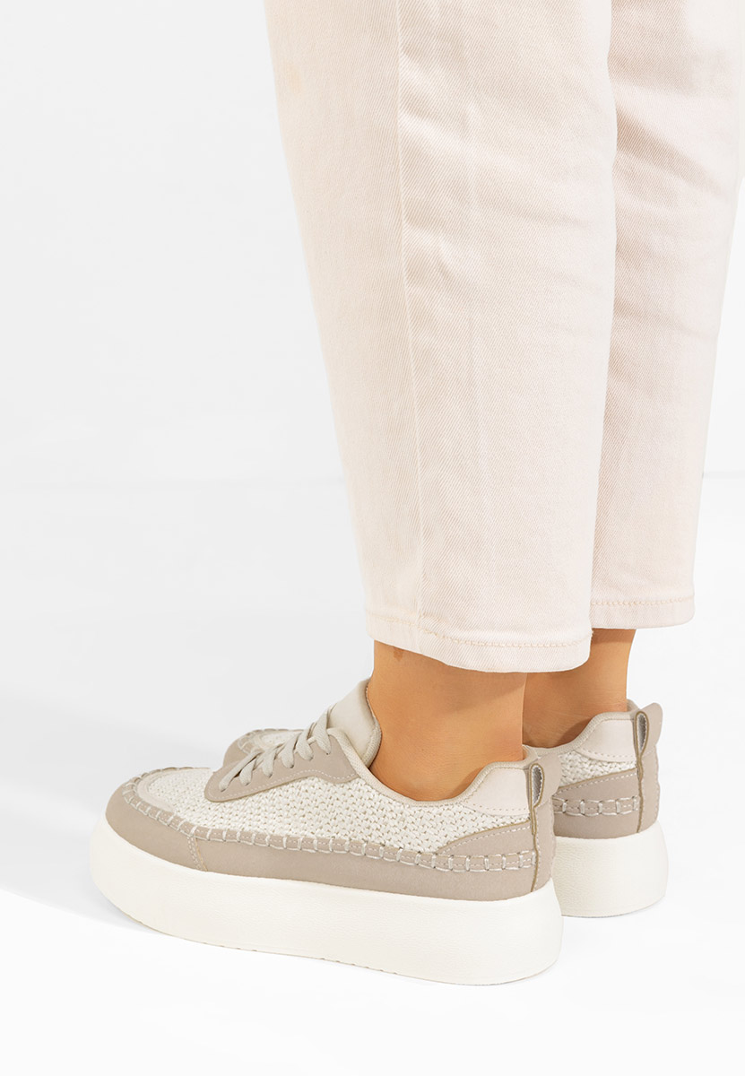 Sneakers con zeppa Cecila beige