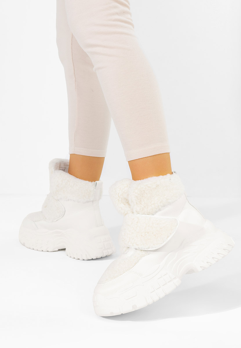 Sneakers donna invernali Comino bianchi