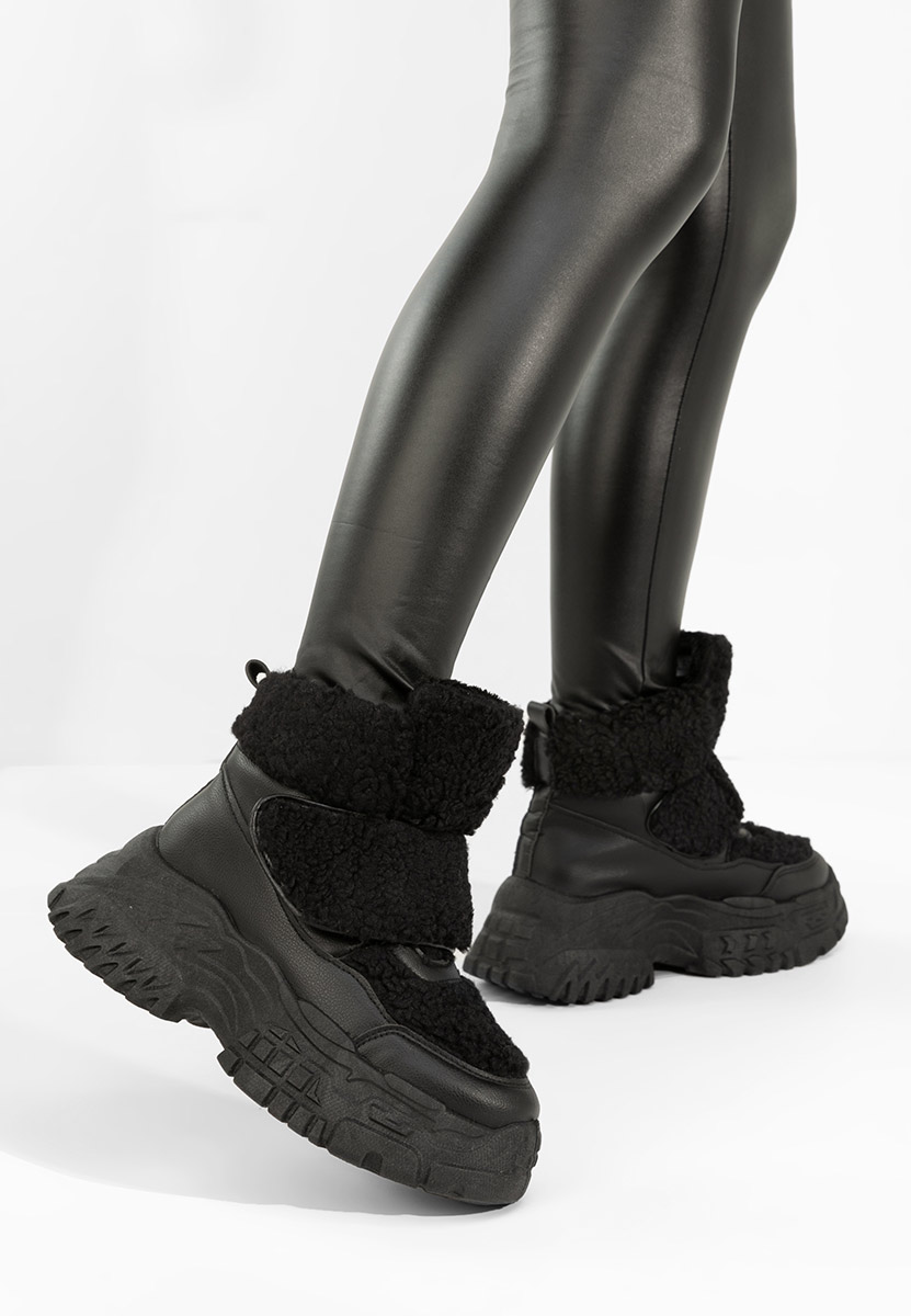 Sneakers donna invernali Comino nero