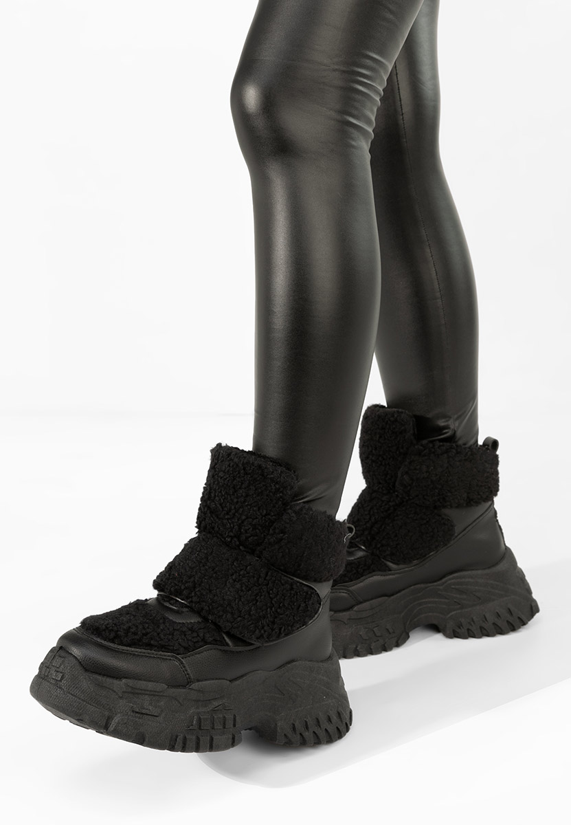Sneakers donna invernali Comino nero