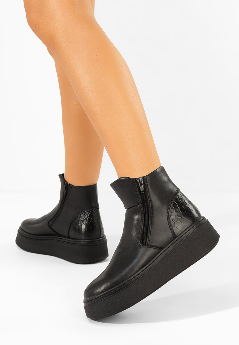 Stivaletti in pelle Andiora V2 nero