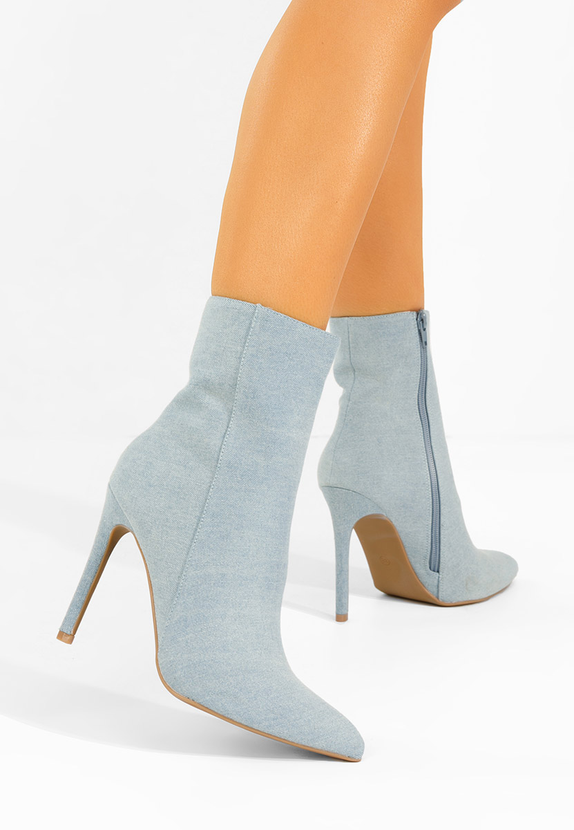 Tronchetti tacco a spillo Cendria denim