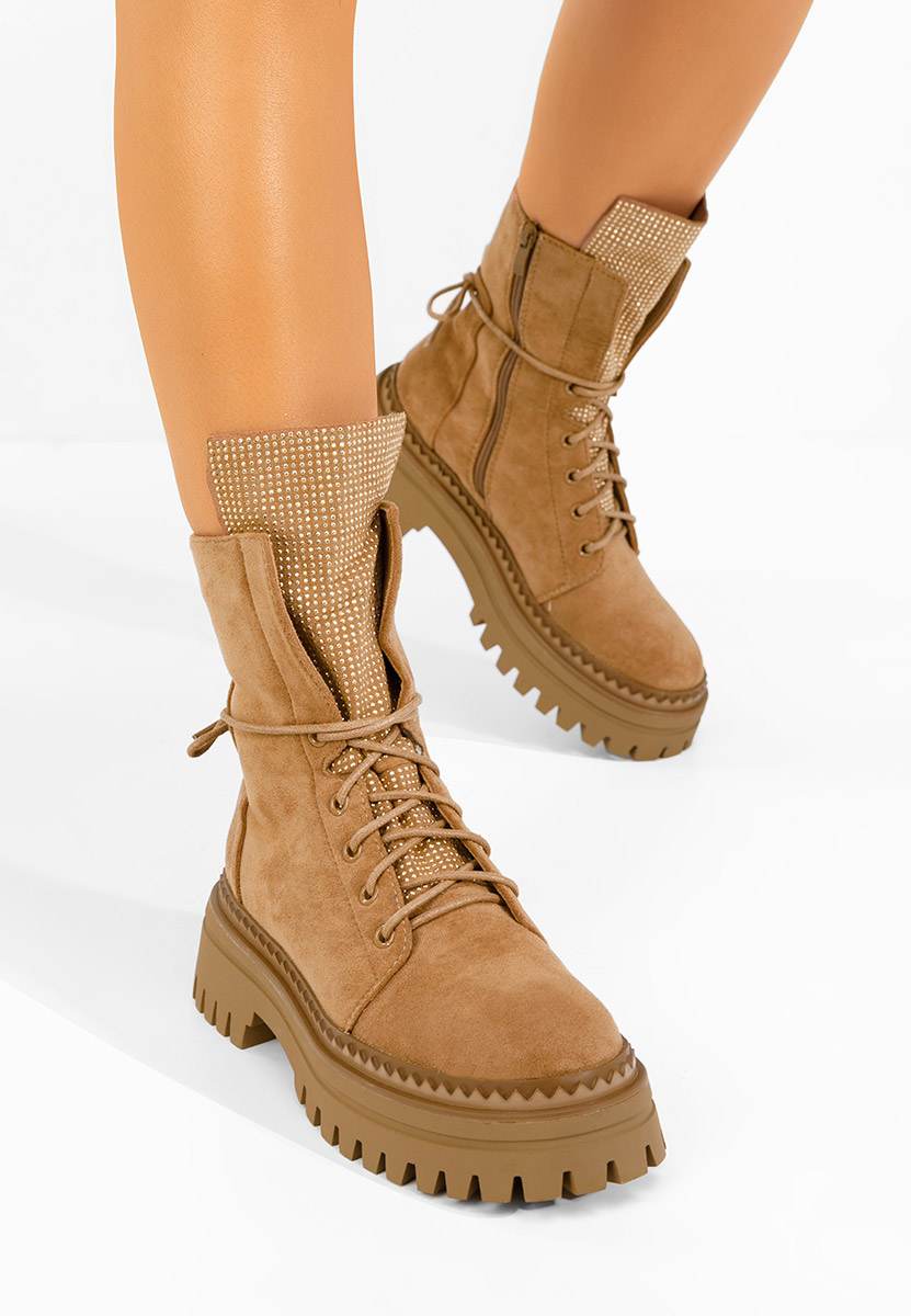 Scarponcini donna Siennara camel