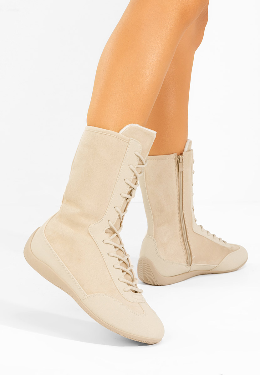 Scarpe da ginnastica High-Top Stelia beige