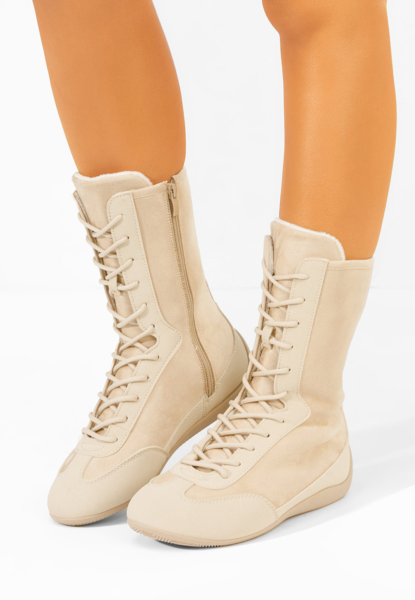 Scarpe da ginnastica High-Top Stelia beige