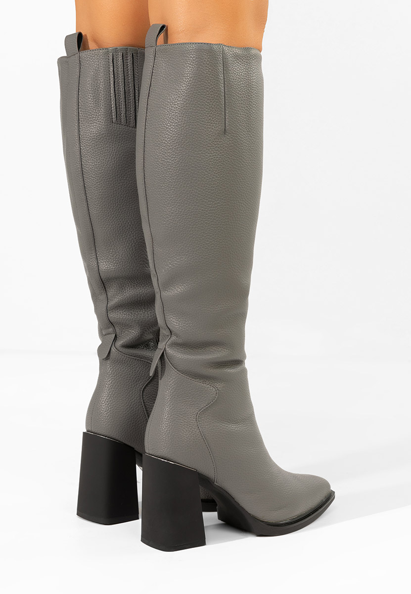 Stivali con tacco Ricardia grigio