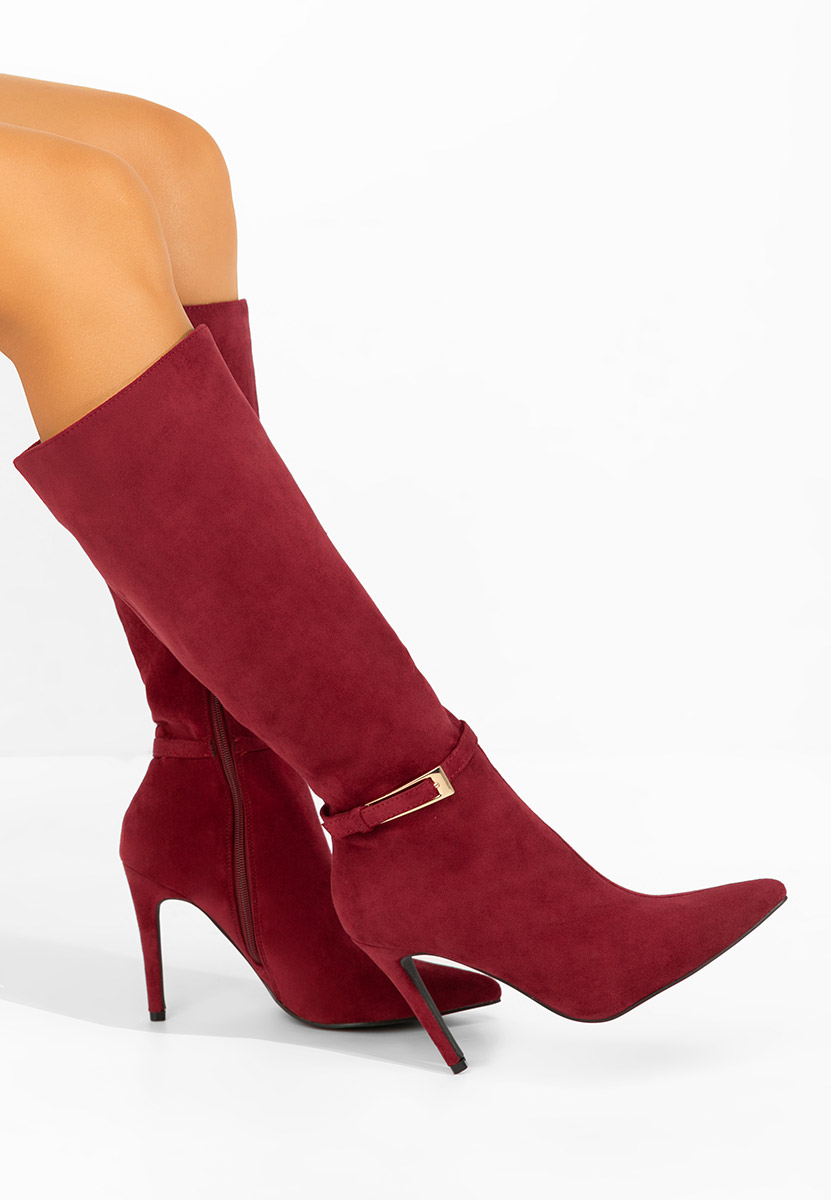 Stivali tacco a spillo Narcisia granata