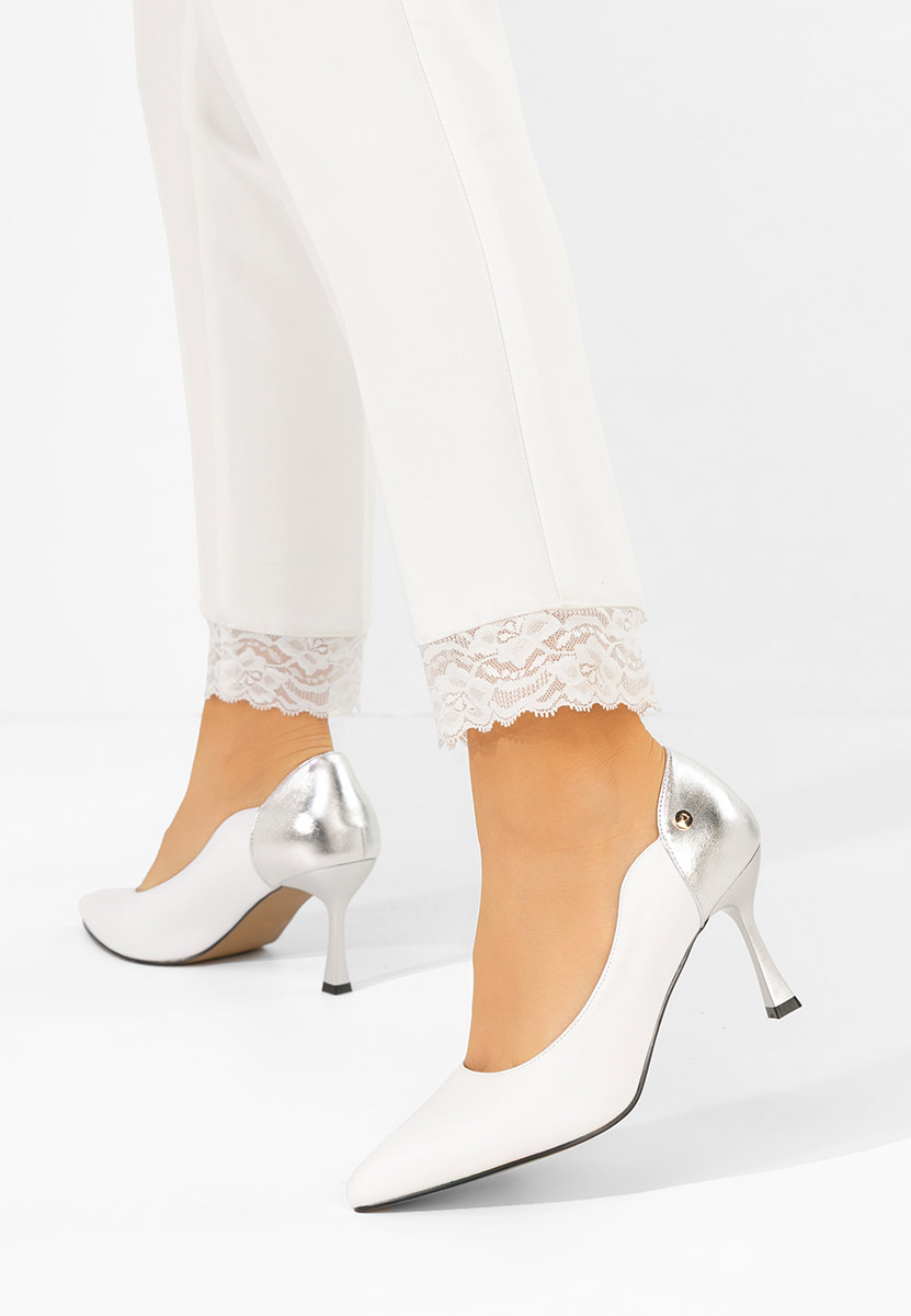 Décolleté tacco a spillo Karita bianchi