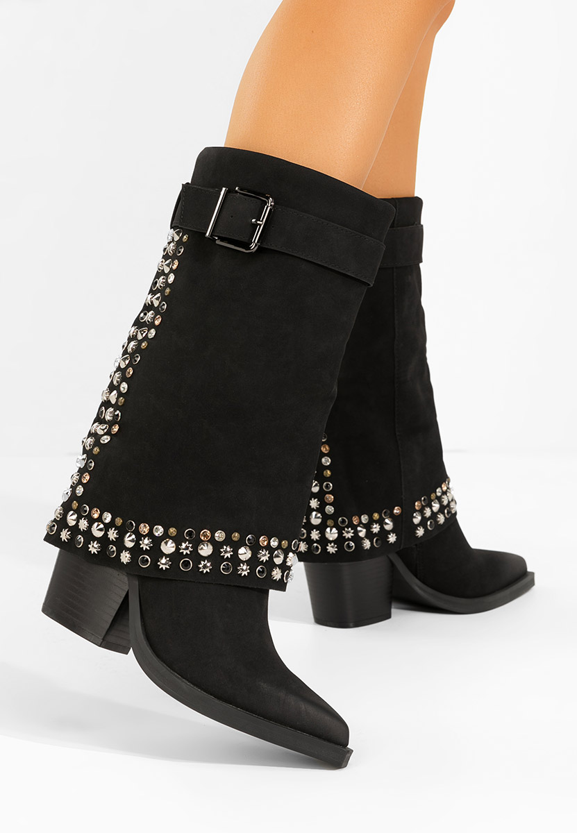 Stivali con tacco Melvora nero