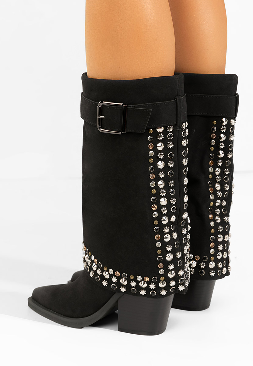 Stivali con tacco Melvora nero