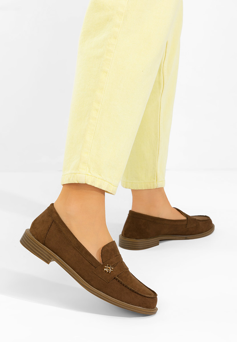 Mocassini da donna Tisera marrone