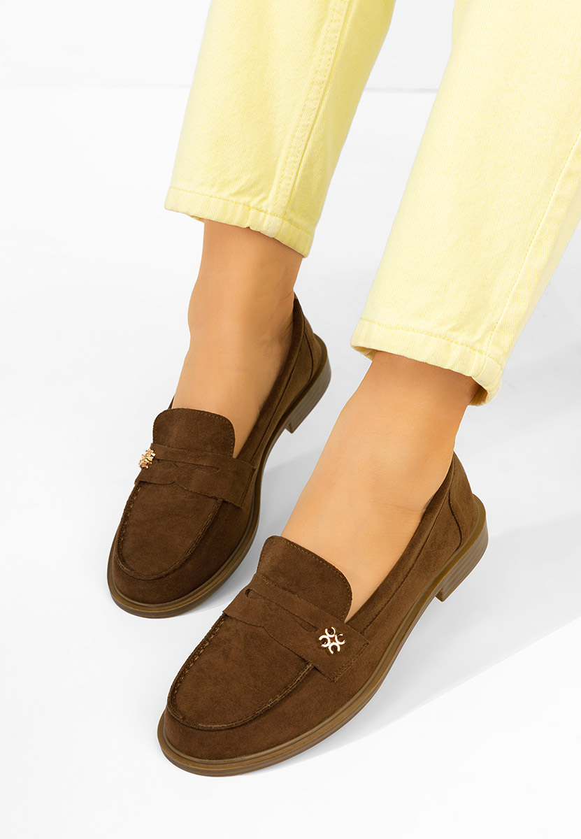 Mocassini da donna Tisera marrone