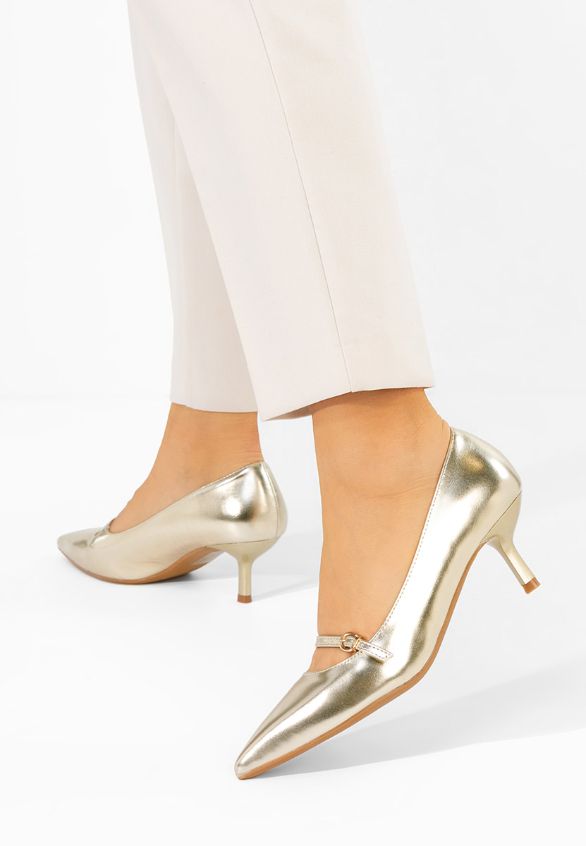 Décolleté tacco a spillo Rilora oro