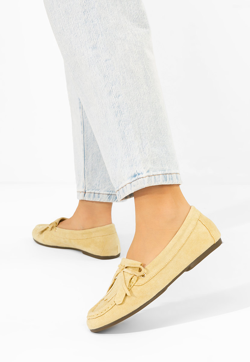 Mocassini da donna Calistia gialli