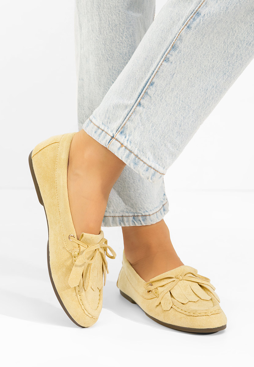 Mocassini da donna Calistia gialli