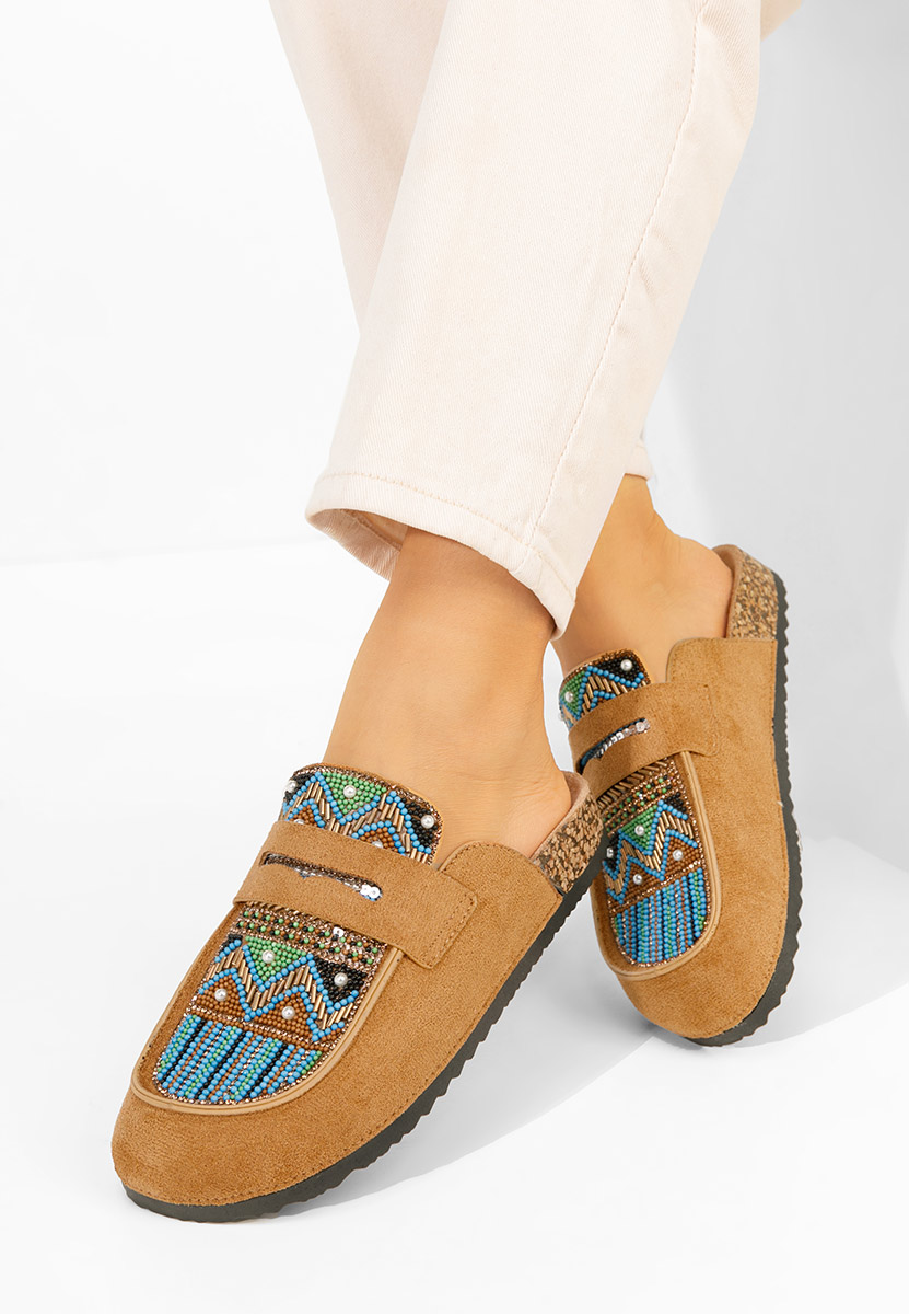 Zoccoli donna Marlie V2 camel