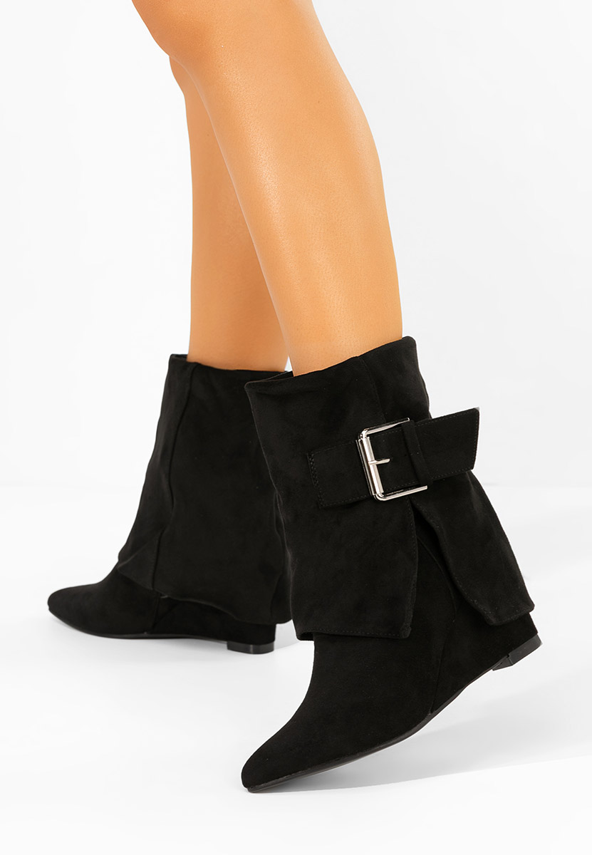 Tronchetti con zeppa Irinea nero