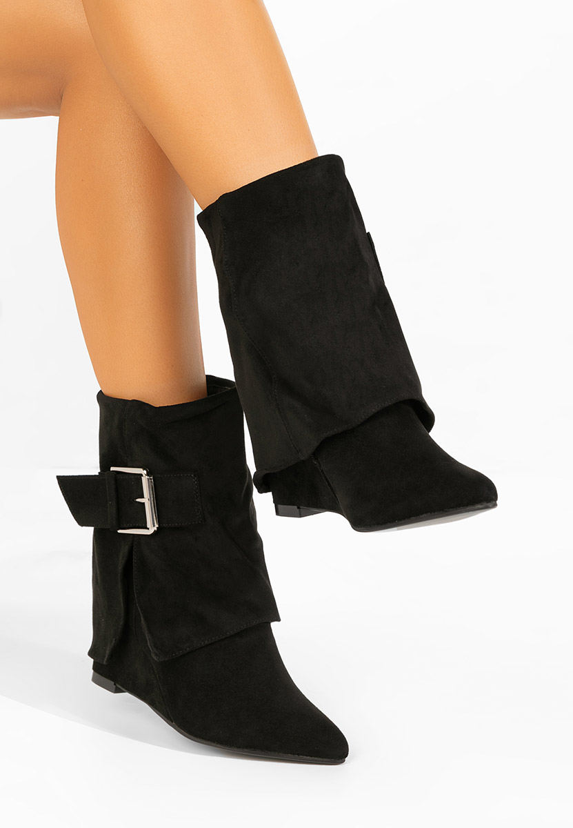 Tronchetti con zeppa Irinea nero