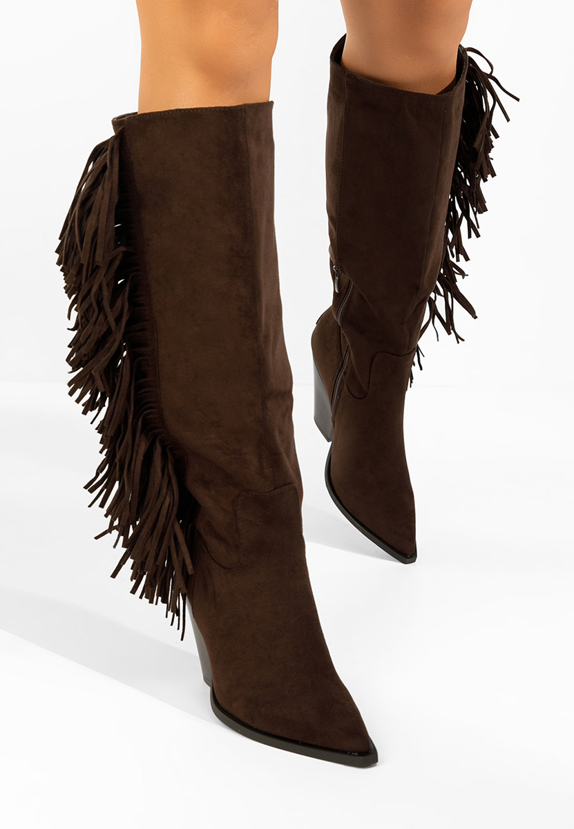 Stivali con tacco Brania marrone