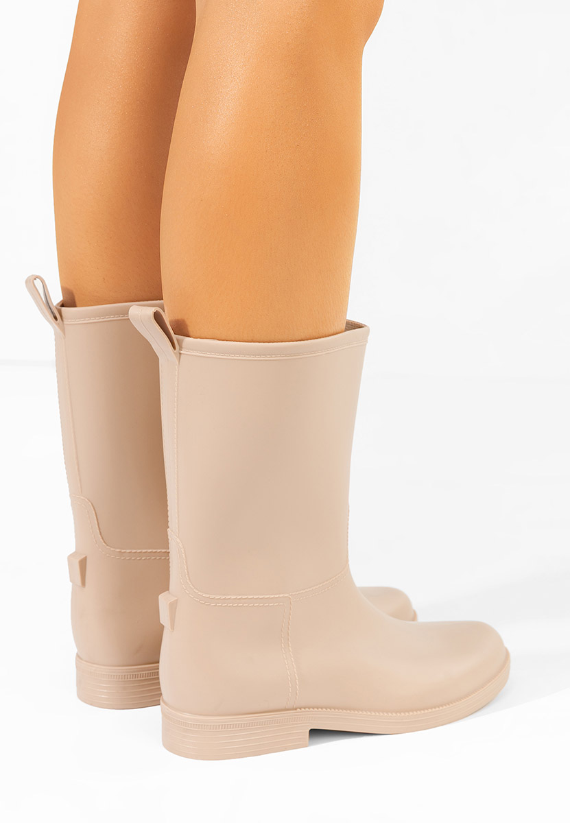 Stivali di gomma donna Elisea beige