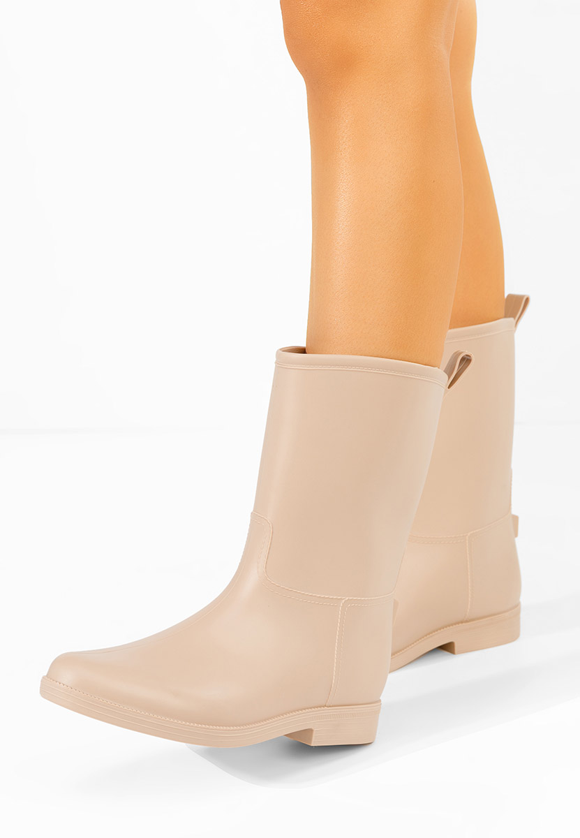 Stivali di gomma donna Elisea beige