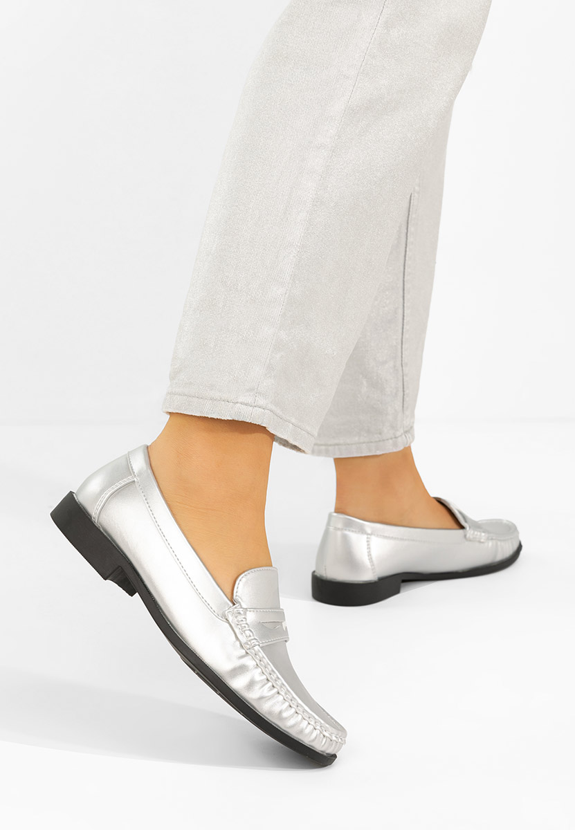 Mocassini da donna Matildia argento