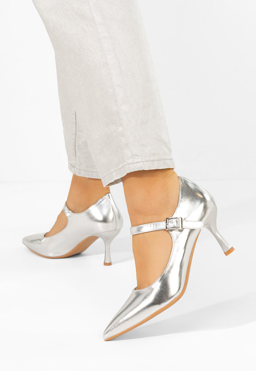 Décolleté tacco a spillo Rosilla argento