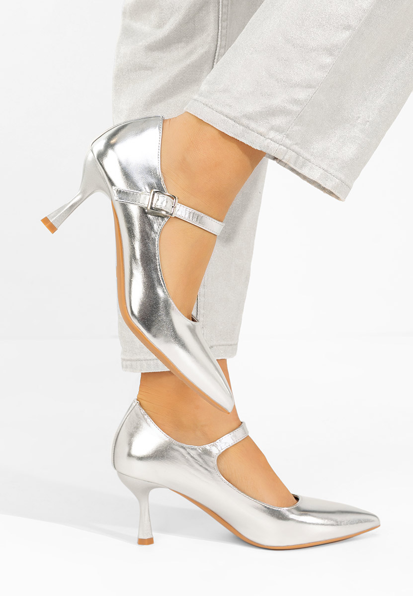 Décolleté tacco a spillo Rosilla argento