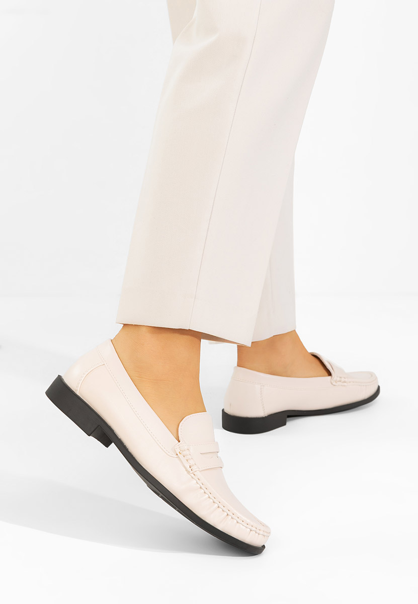 Mocassini da donna Matildia beige