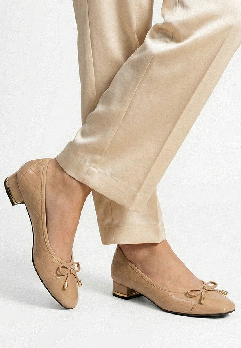 Décolleté tacco basso Toya V2 beige