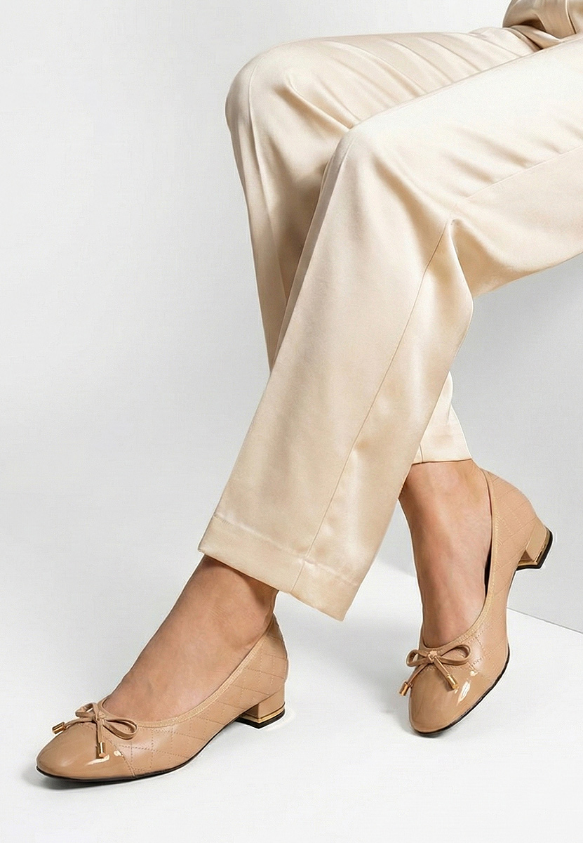 Décolleté tacco basso Toya V2 beige