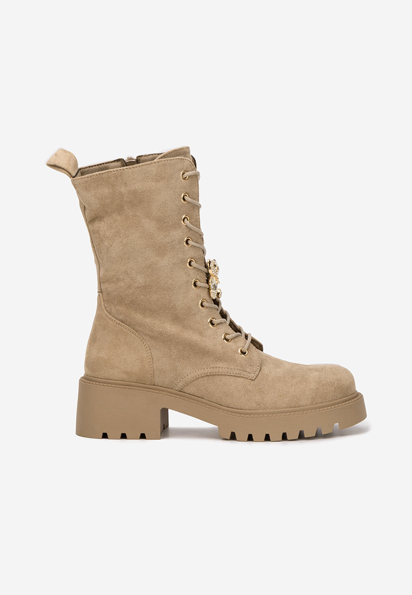 Anfibi donna Fabina V3 cachi