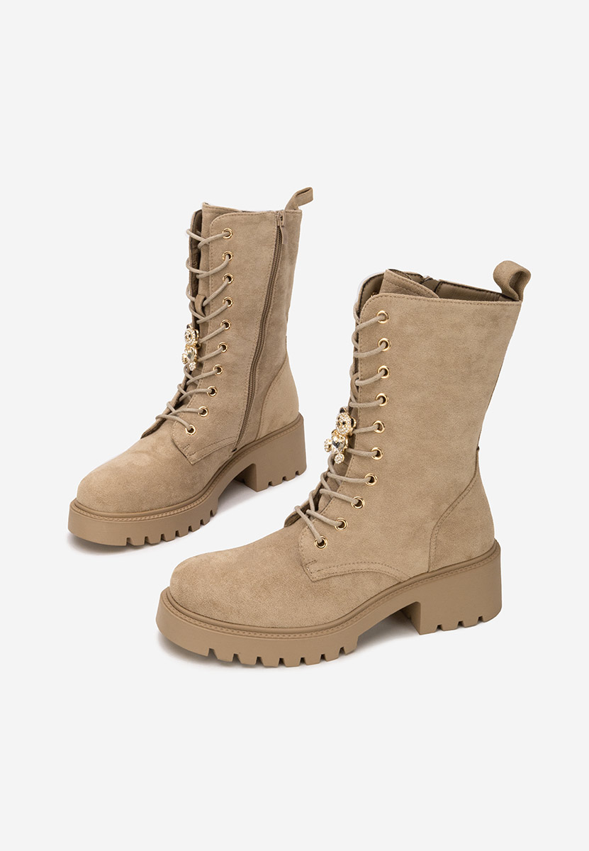 Anfibi donna Fabina V3 cachi