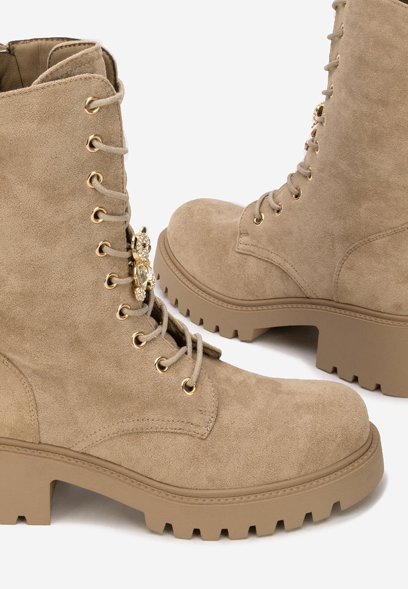 Anfibi donna Fabina V3 cachi