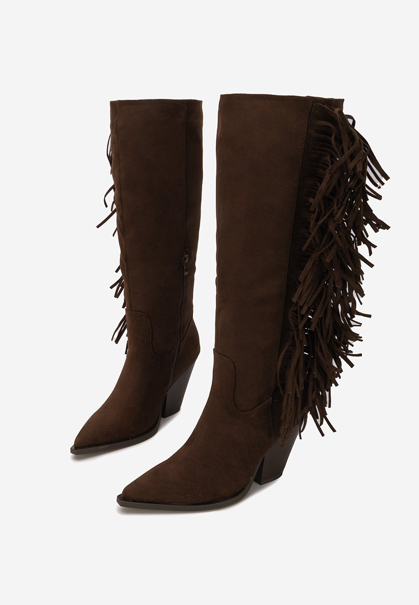 Stivali con tacco Brania marrone