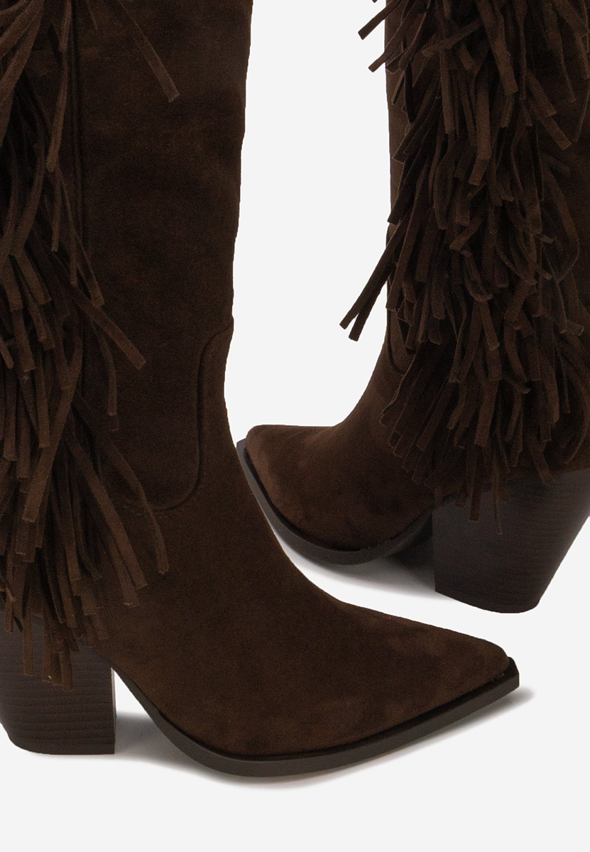 Stivali con tacco Brania marrone