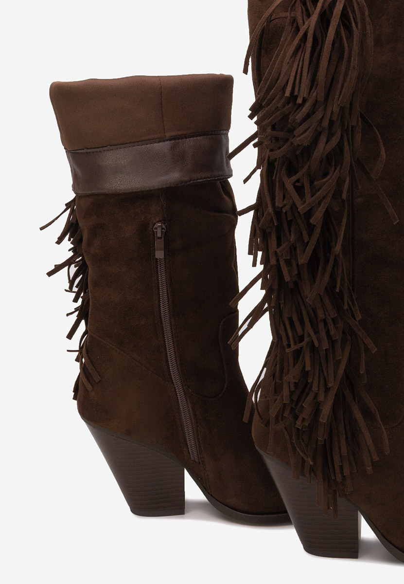 Stivali con tacco Brania marrone